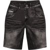 S26015138D 00 X018 SHORT WONDER MAGIC PRINT JEANS BLACK