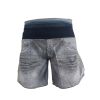 SHORT FLASH PRINT LIGHT JEANS 01