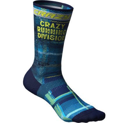 S25385005X 00 X019 CRAZY SOCKS PRINT BLUETTE SCOTTISH