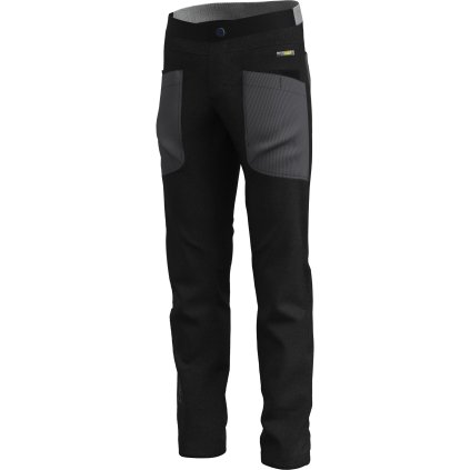 LEFT W25016044U 00 123 PANT GULLIVER WOOL EFFECT DARK GRAY