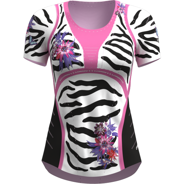 DÁMSKE TRIČKO VOLTAGE - BLACK - ZEBRA Veľkosť: XS, Farba: BLACK ZEBRA