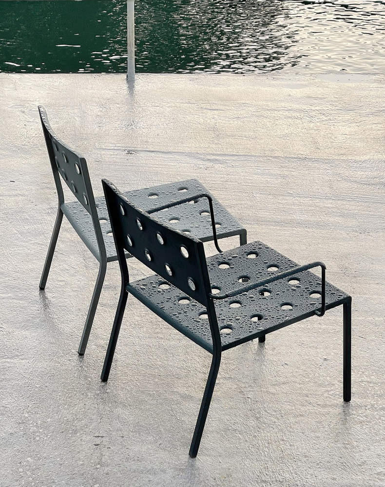 Hay BALCONY LOUNGE CHAIR (sada 2ks) - anthracite 00