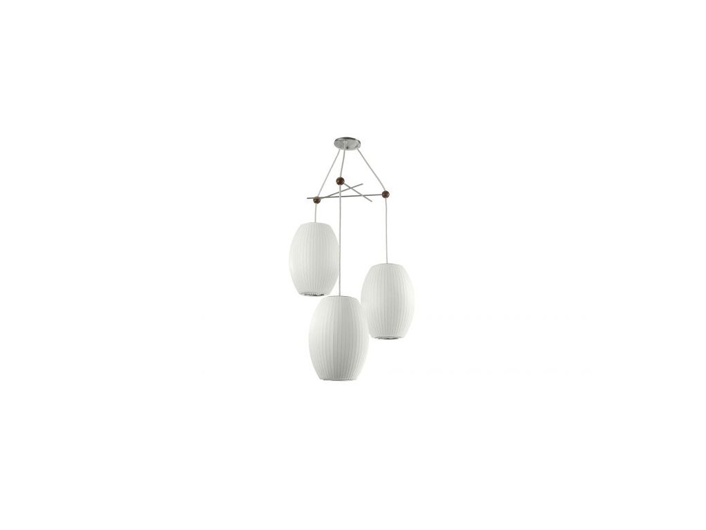 Nelson triple outlet bubble lamp fixture