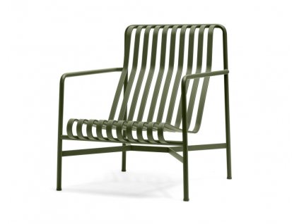 Hay PALISSADE LOUNGE CHAIR HIGH- olive 01