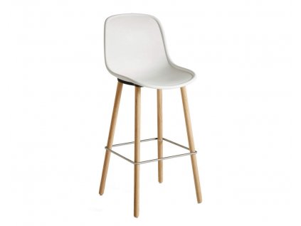 Židle Hay NEU 12 - vysoká, dub, krémově bílá