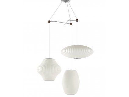 HermanMiller Nelson Bubble Lamp TRIPLE PENDANT FIXTURE