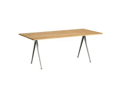 Hay PYRAMID TABLE 02 - šedá/lesklý dub 01