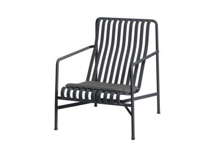 Hay Palissade LOUNGE CHAIR HIGH&LOW CUSHION - anthracite 01