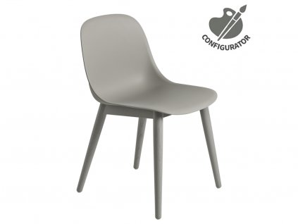 Židle Muuto FIBER SIDE CHAIR WOOD BASE - zvolte provedení