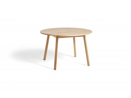 2575031509000 Triangle Leg Table dia115xH74 wb lacquer oak