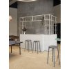 A Place To Soft Edge 82 Bar Stool High soft grey wb lacquer oak New Order Shelving System light grey