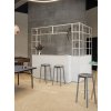 A Place To Soft Edge 82 Bar Stool High soft grey wb lacquer oak New Order Shelving System light grey