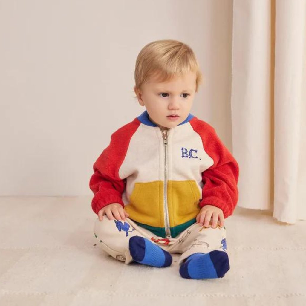 BOBO CHOSES Mikina se zipem Baby - Color block / MULTICOLOR