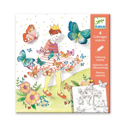 3516 1 djeco pop up obrazky s prekvapenim motyli princezna
