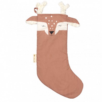 Christmas Stocking Deer Old Rose (primary)