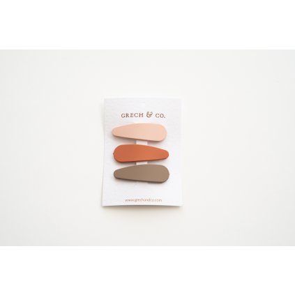 GCO2005 Matte Clips Set of 3 Stone, Shell, Rust Extra 0