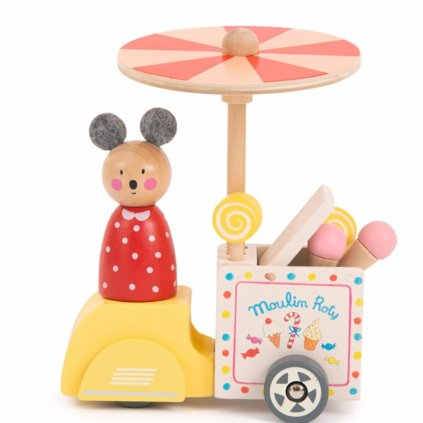 MOULIN ROTY La Grande Familie - Zmzlinový vozík s Ninou