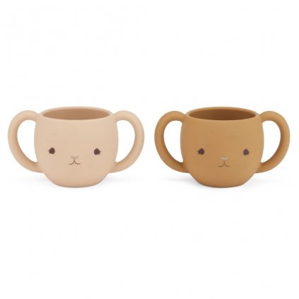 2 PACK CUTIE CUP Tableware KS2670 ROSE CARAMEL