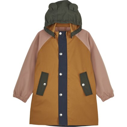 LW13027 Blake long raincoat 9312 Dark rose multi mix Extra 0