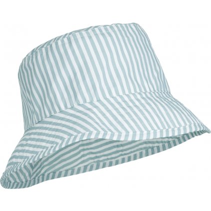 Damon bucket hat LW17489 1277 Stripe 4x4mm Sea blue White 1 23 1