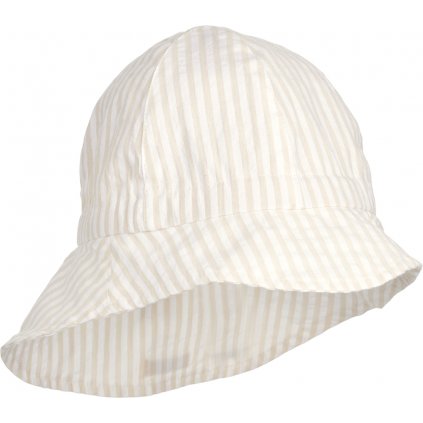 Sunneva seersucker sun hat LW17265 1474 Y D Stripe Crisp white Sandy 1 23 1