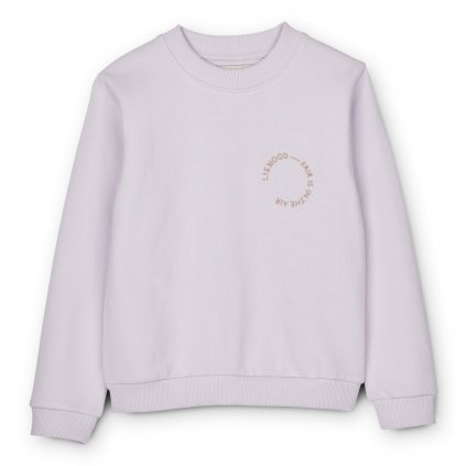 LW14554 Thora sweatshirt 9409 Light lavender Extra 0