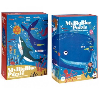 LONDJI Puzzle Modrá kamarádka - 36 pcs