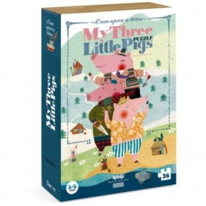 LONDJI Velké puzzle Tři prasátka - 36 pcs