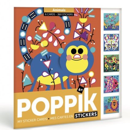 Poppik pocket stickers gommettes animals