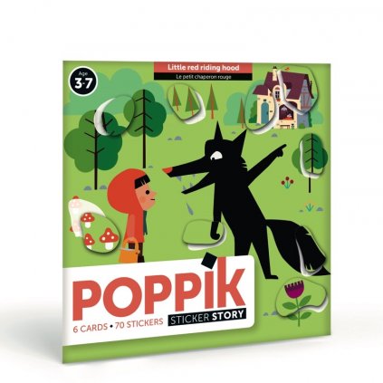 poppik gommettes stickers contes petit chaperon rouge