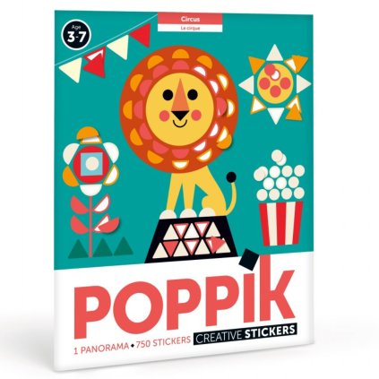 POPPIK Samolepkové panorama Cirkus