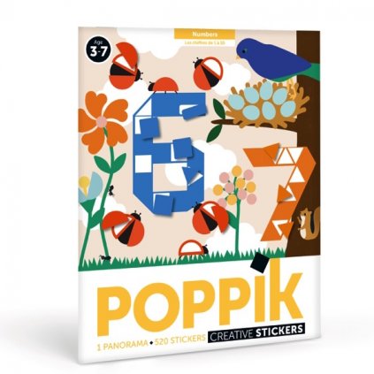 Poppik stickers activite manuelle creative apprendre chiffres gommettes copie