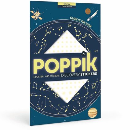 POPPIK Samolepkový plakát Mapa hvězd