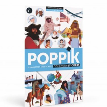POPPIK Vzdělávací samolepkový plakát Časová osa historie