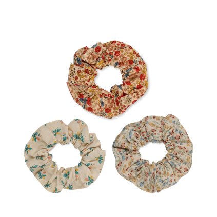 KS5083 3 PACK SCRUNCHIE BIG VILLETTA ESPALIER FLEUR COLORÉ Main