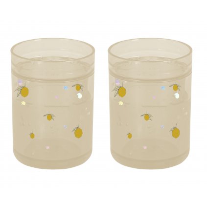 KS5069 2 PACK GLITTER CUPS LEMON Extra 0