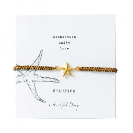 A BEAUTIFUL STORY Náramek - starfish gold