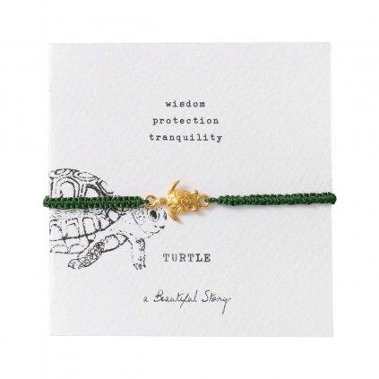 A BEAUTIFUL STORY Náramek - turtle gold