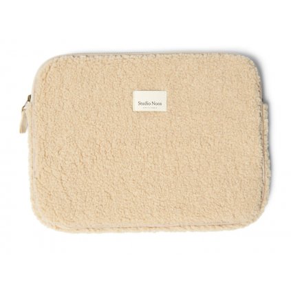 STUDIO NOOS Obal na notebook - Ecru Teddy