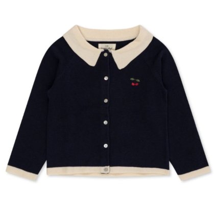 KONGES SLOJD Pletený Kardigán - Venton / GOTS NAVY