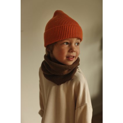 BEANIE FONZIE ORANGE LIFESTYLE KID 2