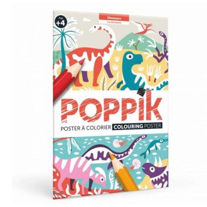 POPPIK Omalovánkový plakát Dinosauři