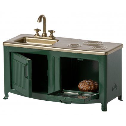MAILEG Retro kitchen for mice S23 - dark green