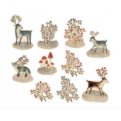 MAILEG Vánoční jmenovky Winter wonderland - 20ks