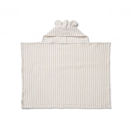 LIEWOOD Osuška baby Vilas  - stripes Crisp white / Sandy