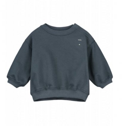 GRAY LABEL Mikina pro miminka GOTS / Blue Grey
