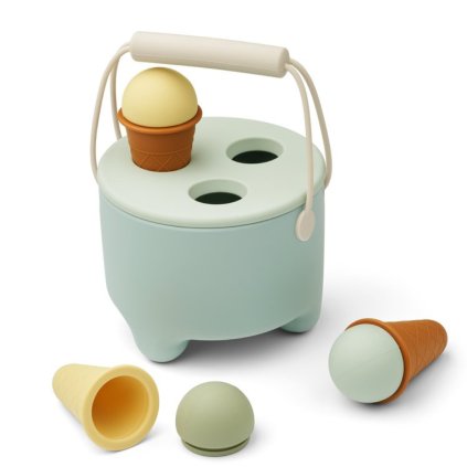 LIEWOOD Zmrzlinový set na hraní Fleur / Ice blue multi mix