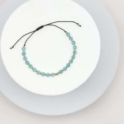 ANISE Náramek Stones gold - Amazonit