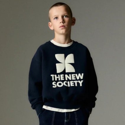THE NEW SOCIETY Mikina Space - Midnight navy