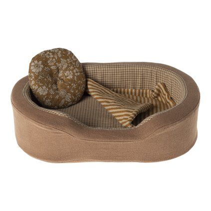 MAILEG Dog bed - brown small